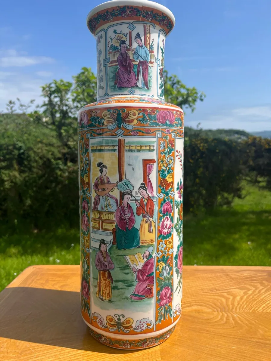 Vintage Canton porcelain vase - Image 3
