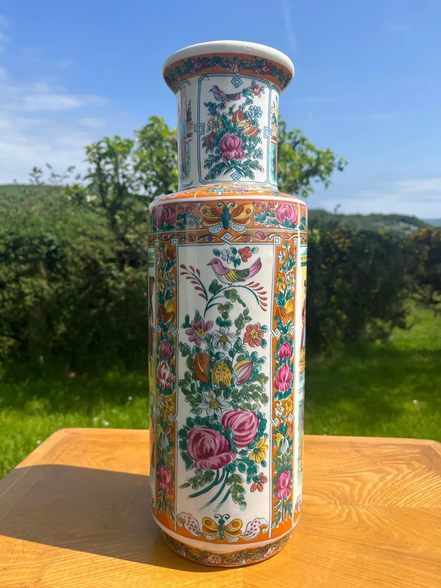 Vintage Canton porcelain vase - Image 4