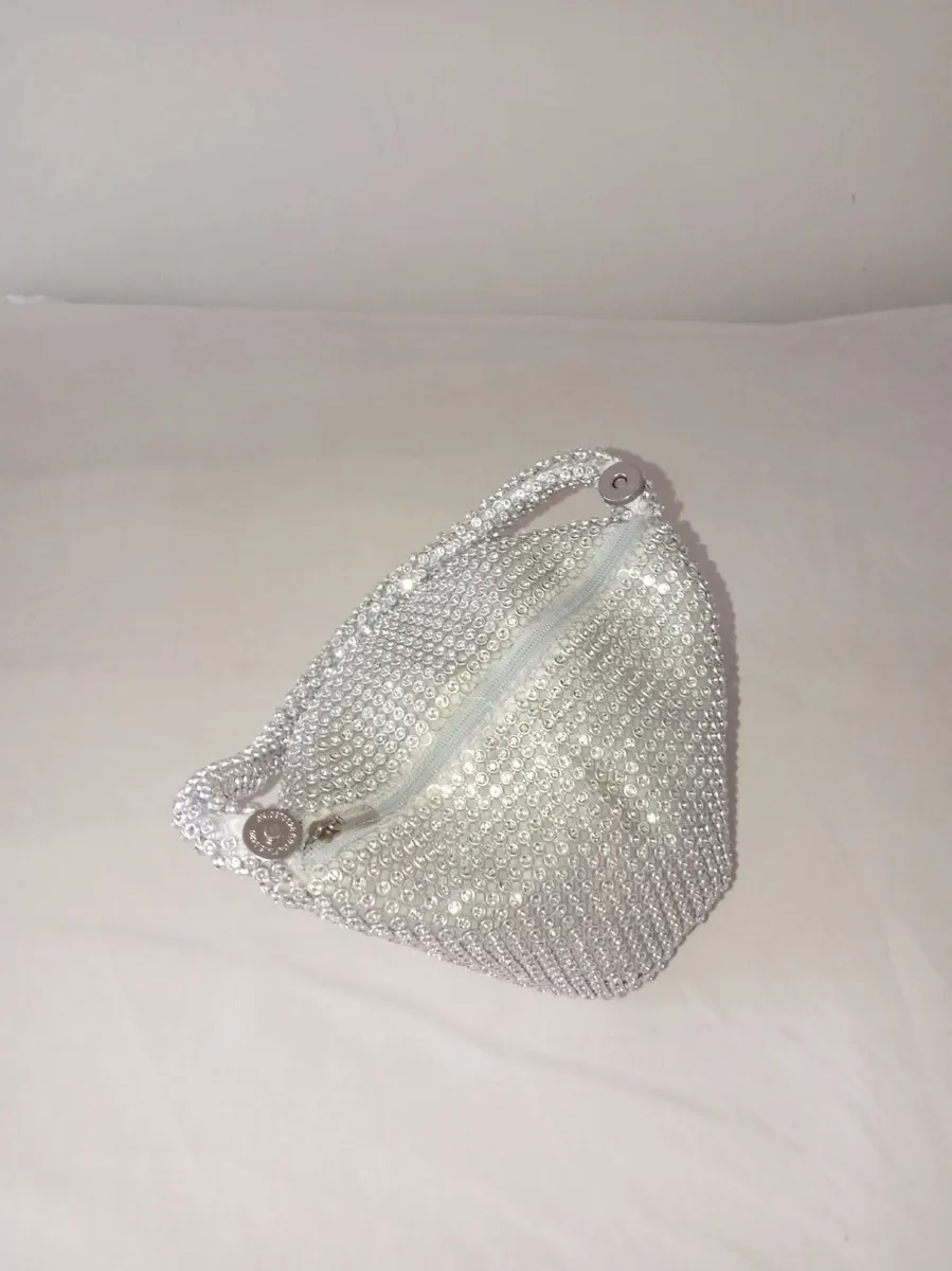 small silver clutch/purse - Image 1