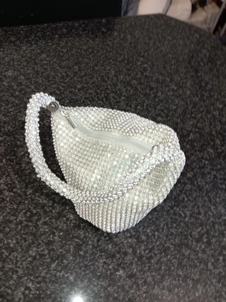 small silver clutch/purse - Image 3