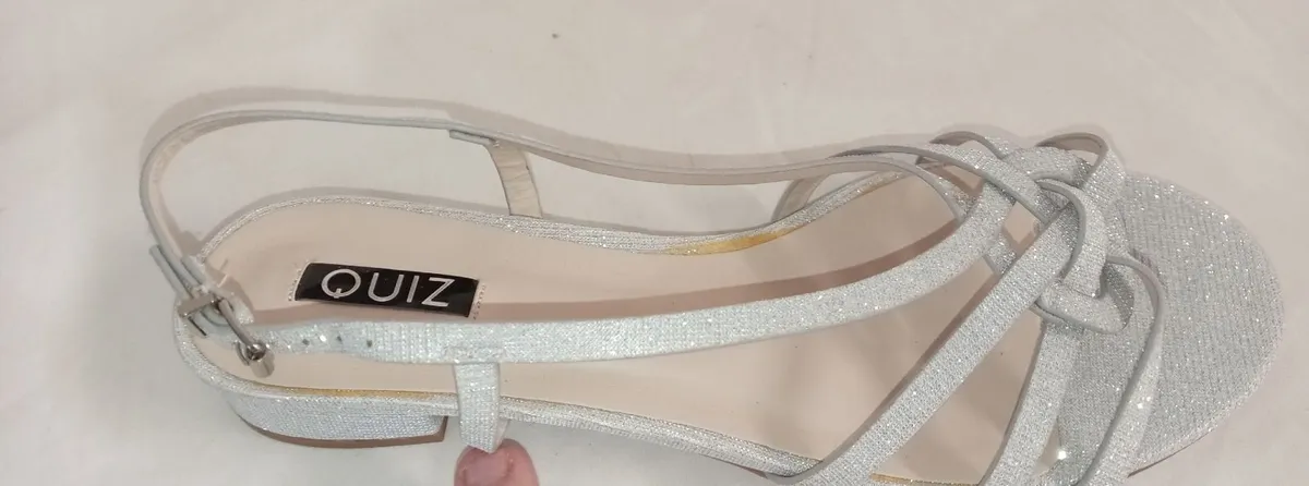 quiz silver sandals - Image 1