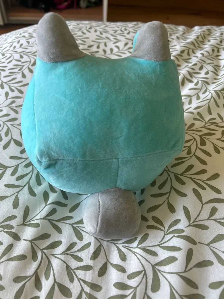Square blue plush toy kids - Image 2