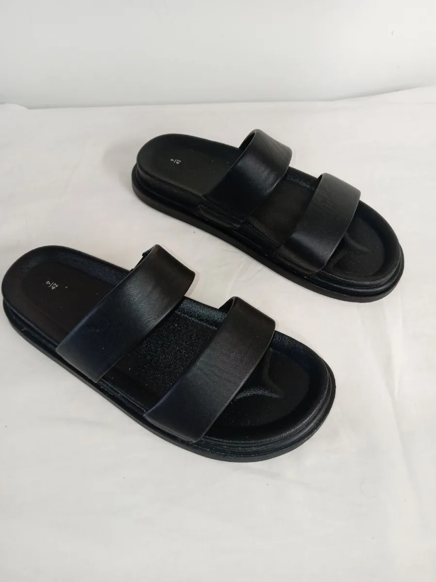 black sandals
