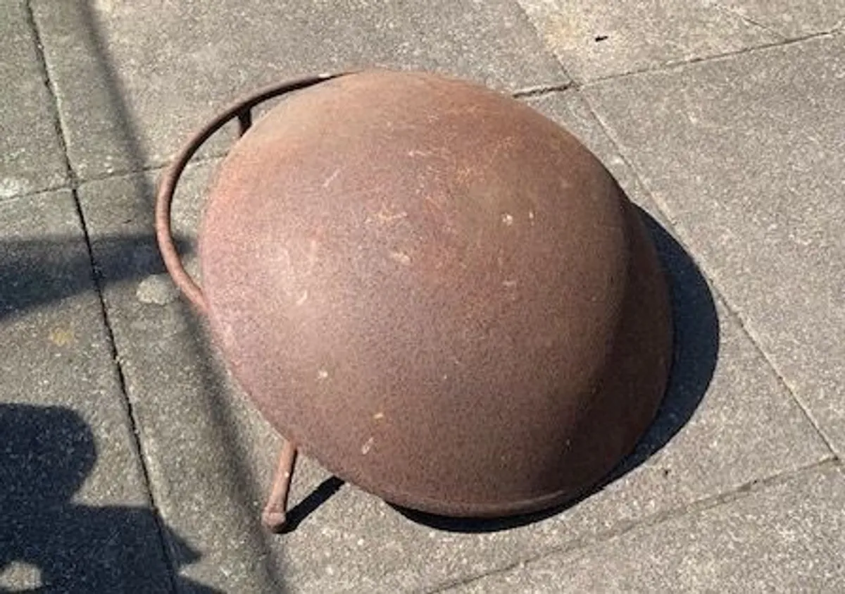 Vintage Metal Fire Pit with stand. - Image 2