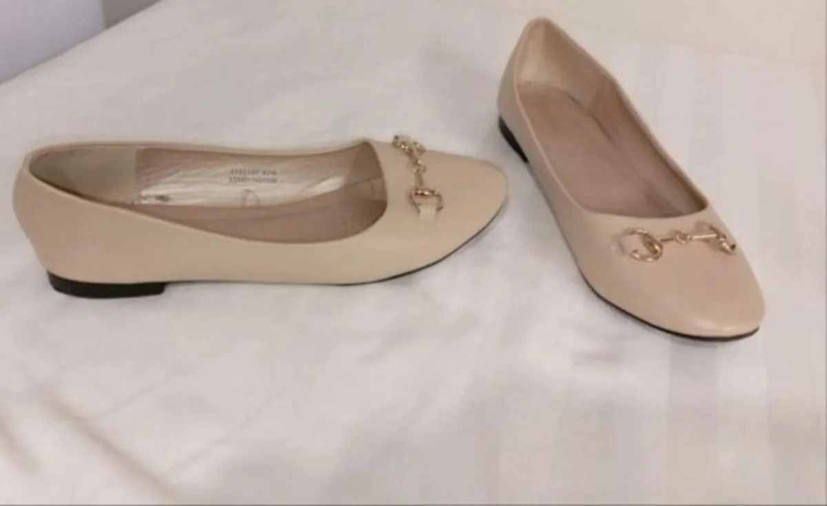 dunnes stores nude slip on flats