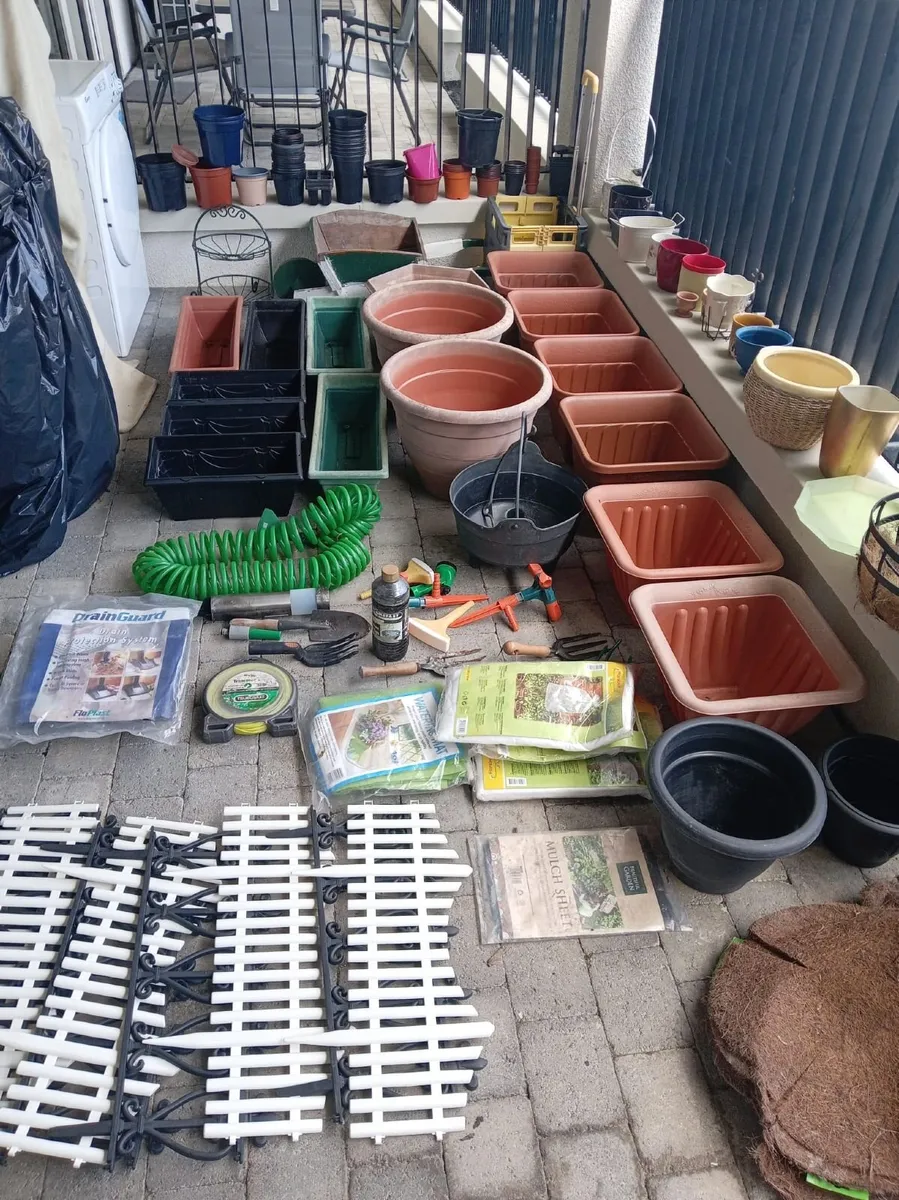 gardening items ,plastic storage items, party tent - Image 1