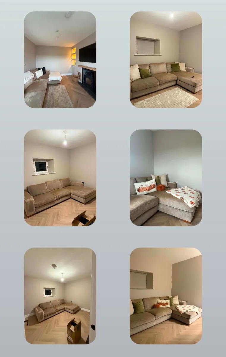 L shaped couch very deep - Image 1