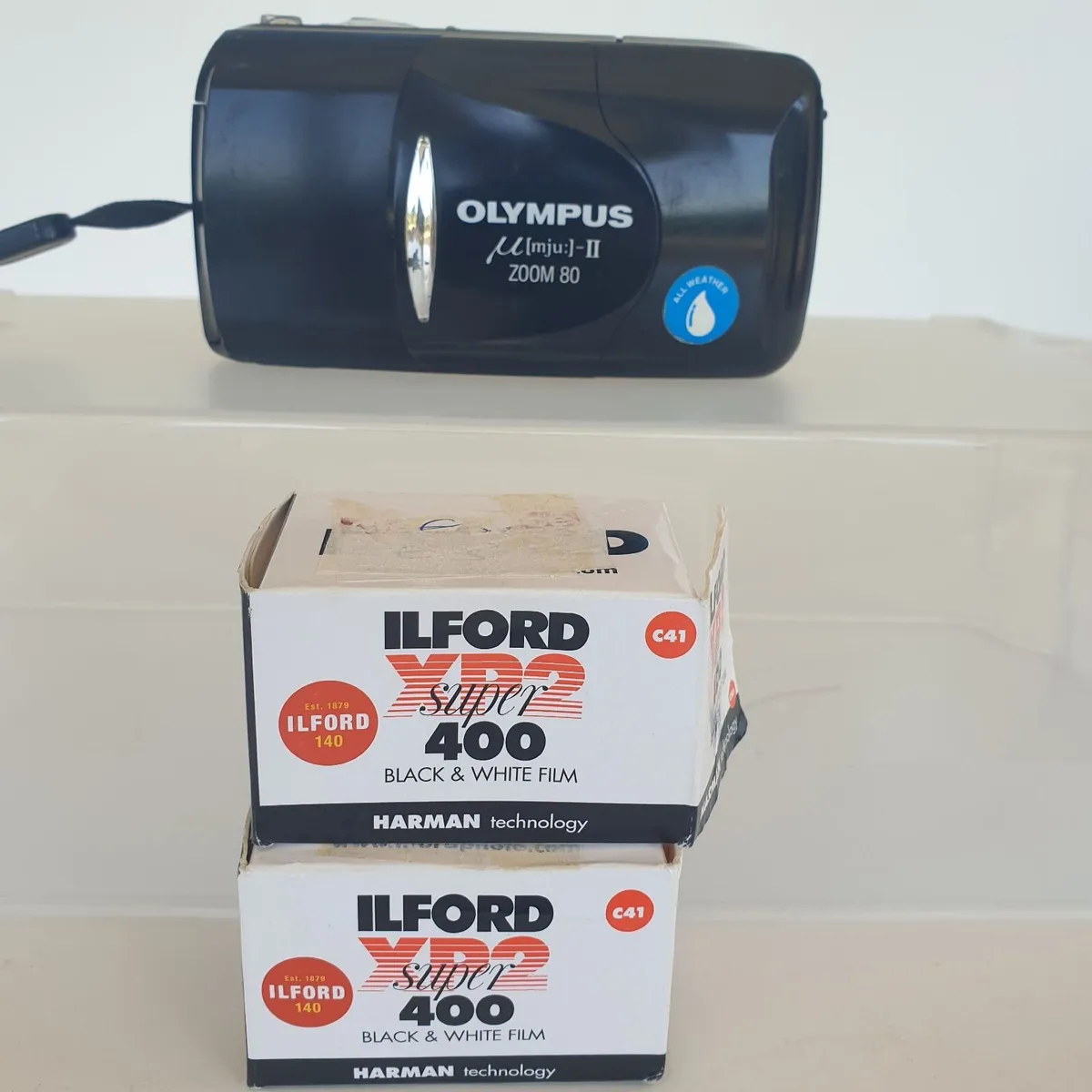 Olympus mju II zoom 80 35mm film camera - Image 1
