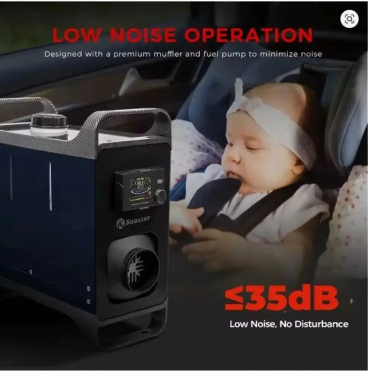 Diesel Air Heater 8KW 12V - 24V 220V Bluetooth - Image 3