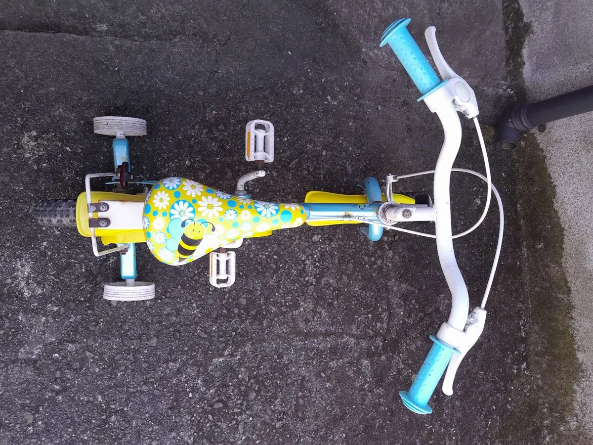 12 " kid Bike with Hand Brake and training wheels - Image 2