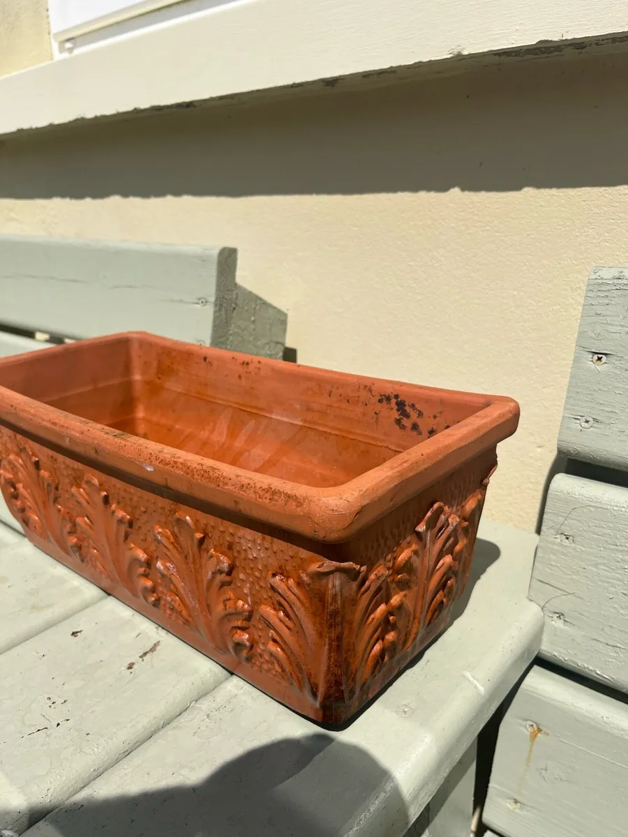 Vintage Italian terracotta clay planter 42cm - Image 3