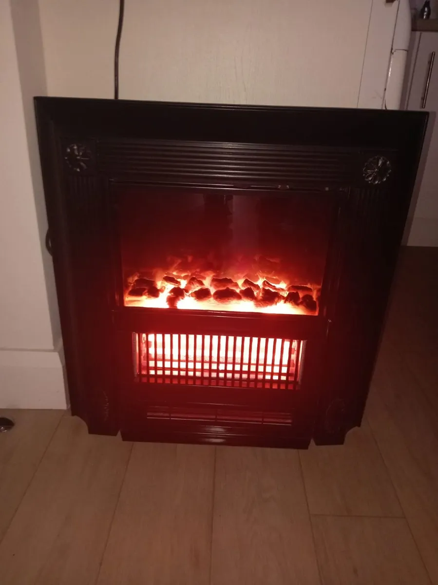 black electric bar fire - Image 1