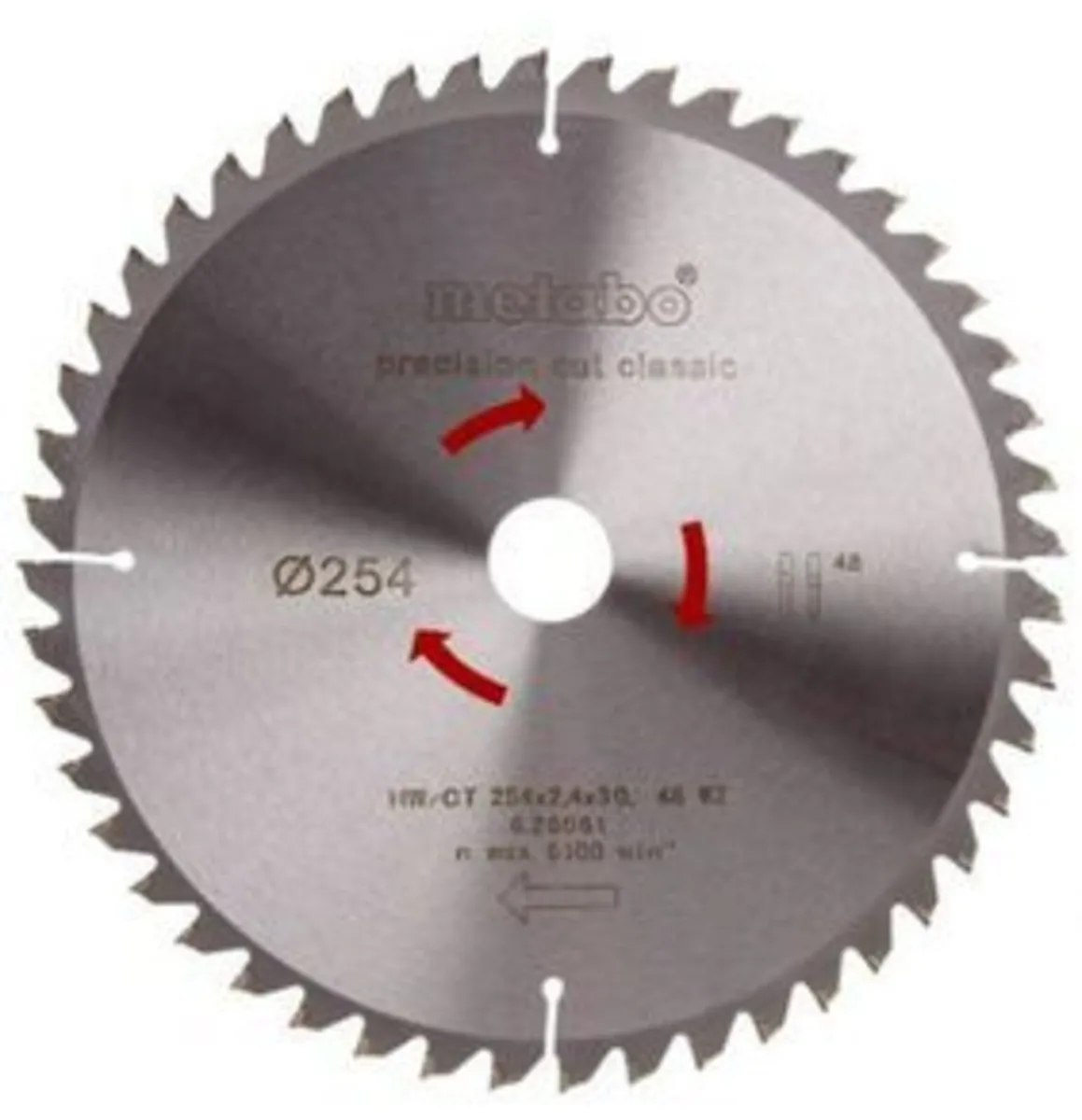 Metabo 6.28061 Circular Saw Blade 254mm x 30mm 48T