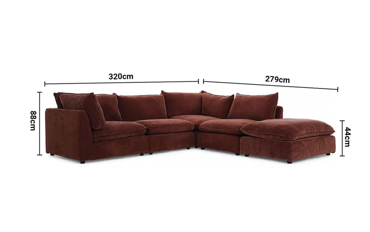 Manhattan Rust Sofa - Image 3