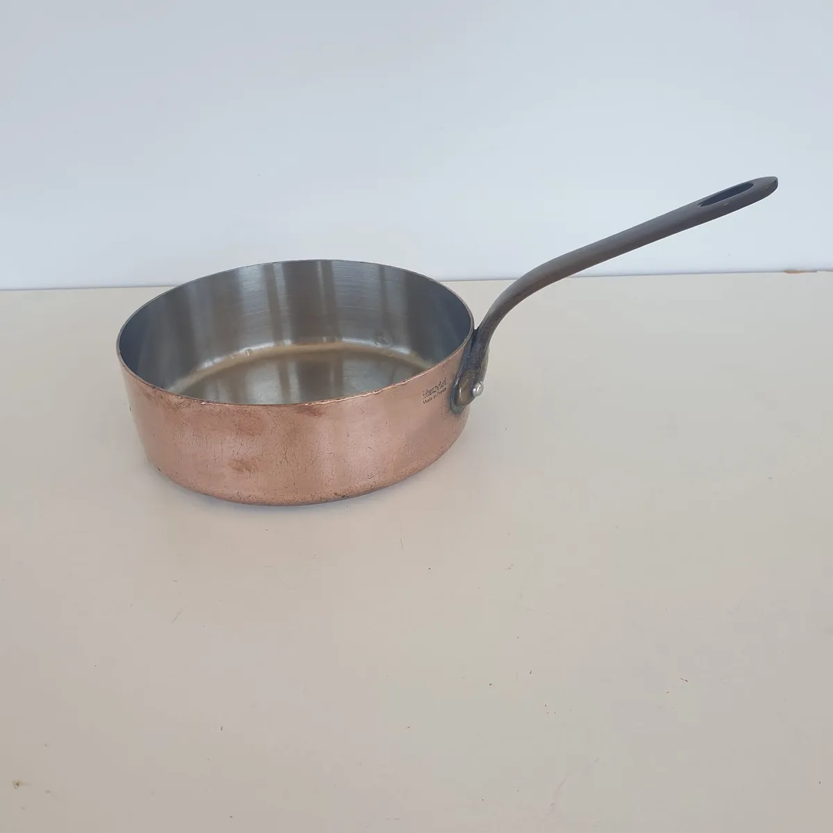 Mauviel 16 cm copper sauce pan vintage - Image 3