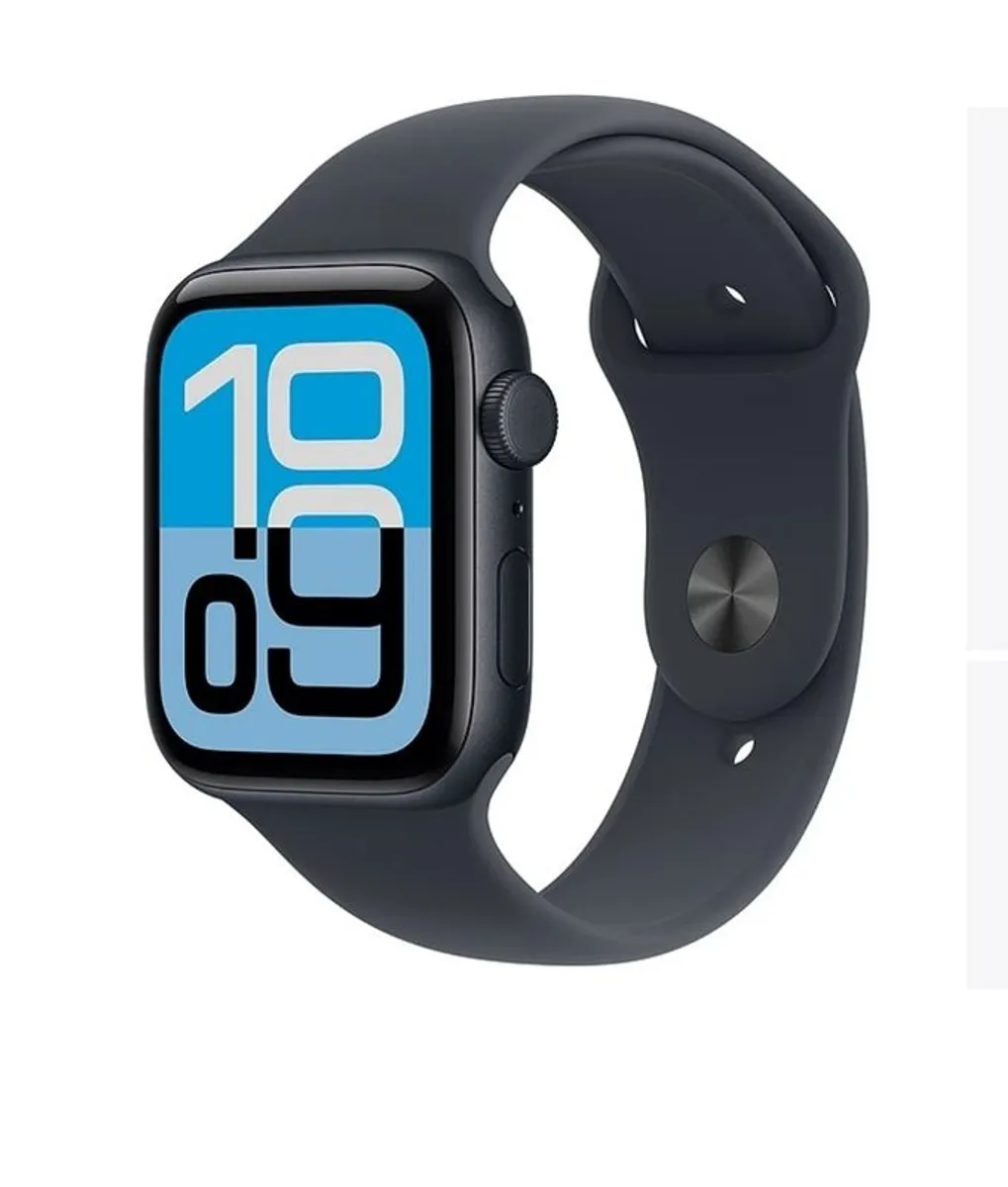 Apple Watch SE 3 (GPS, 2025) 44mm Midnight Aluminium Case with Midnight Sport Band - M/L - Image 1