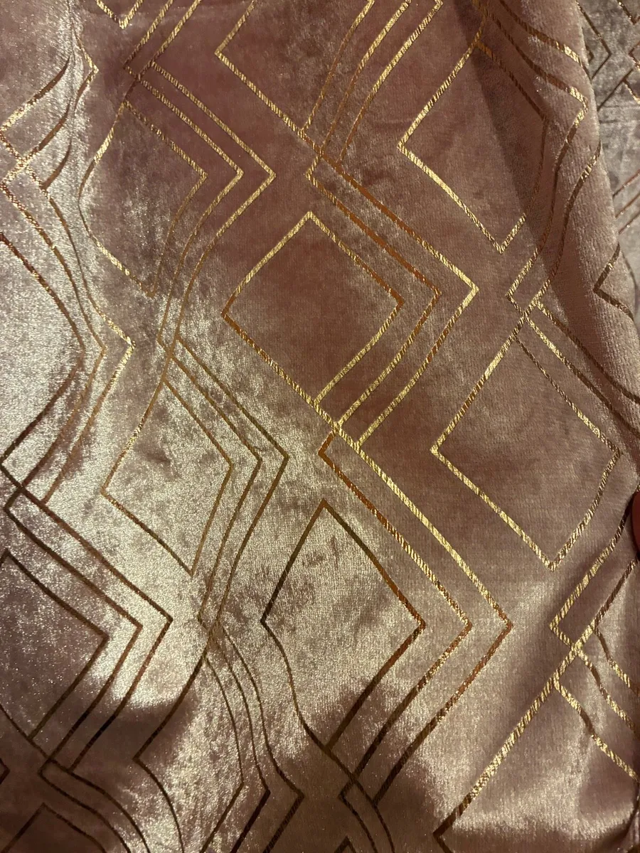 Pink & Gold Curtains - Image 2