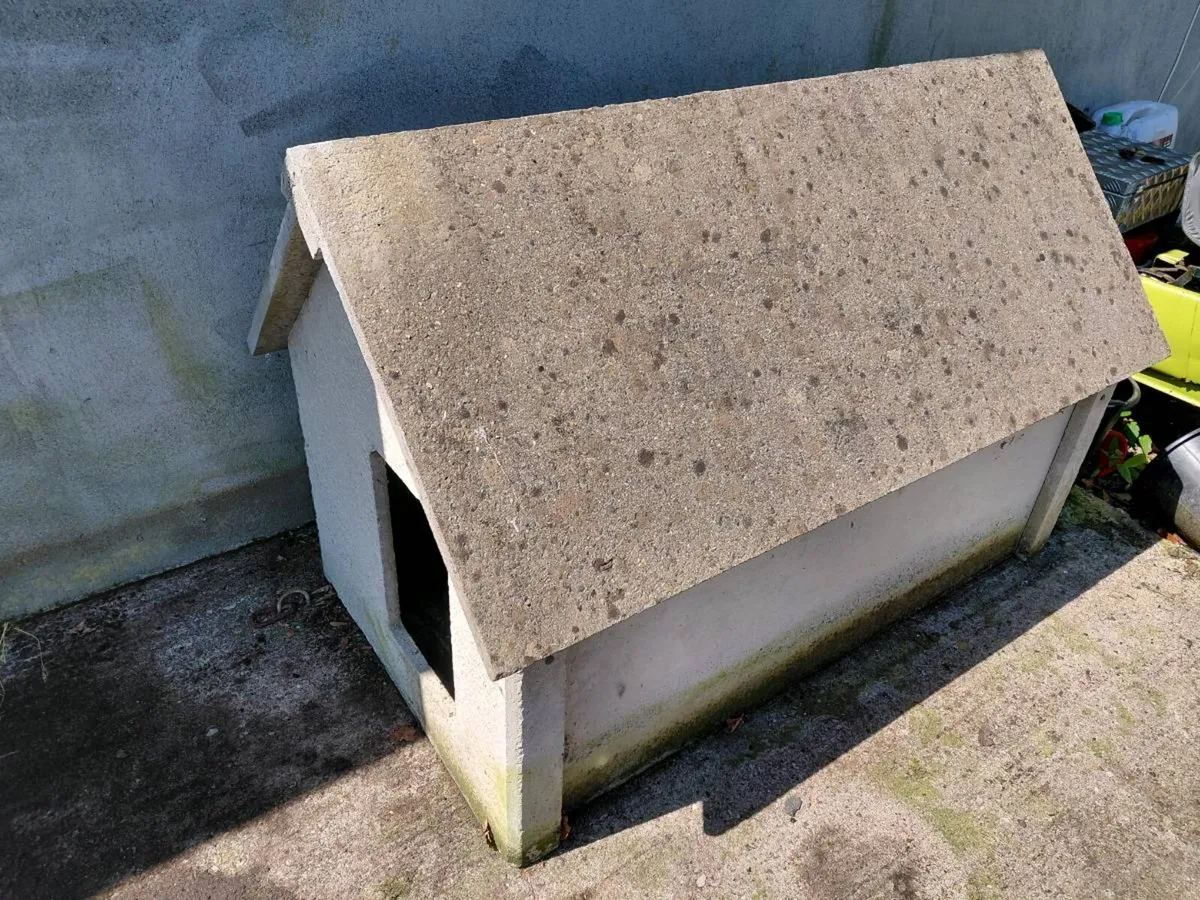 Concrete Dog House for 2 large dogs

Rubber mat in - Image 2