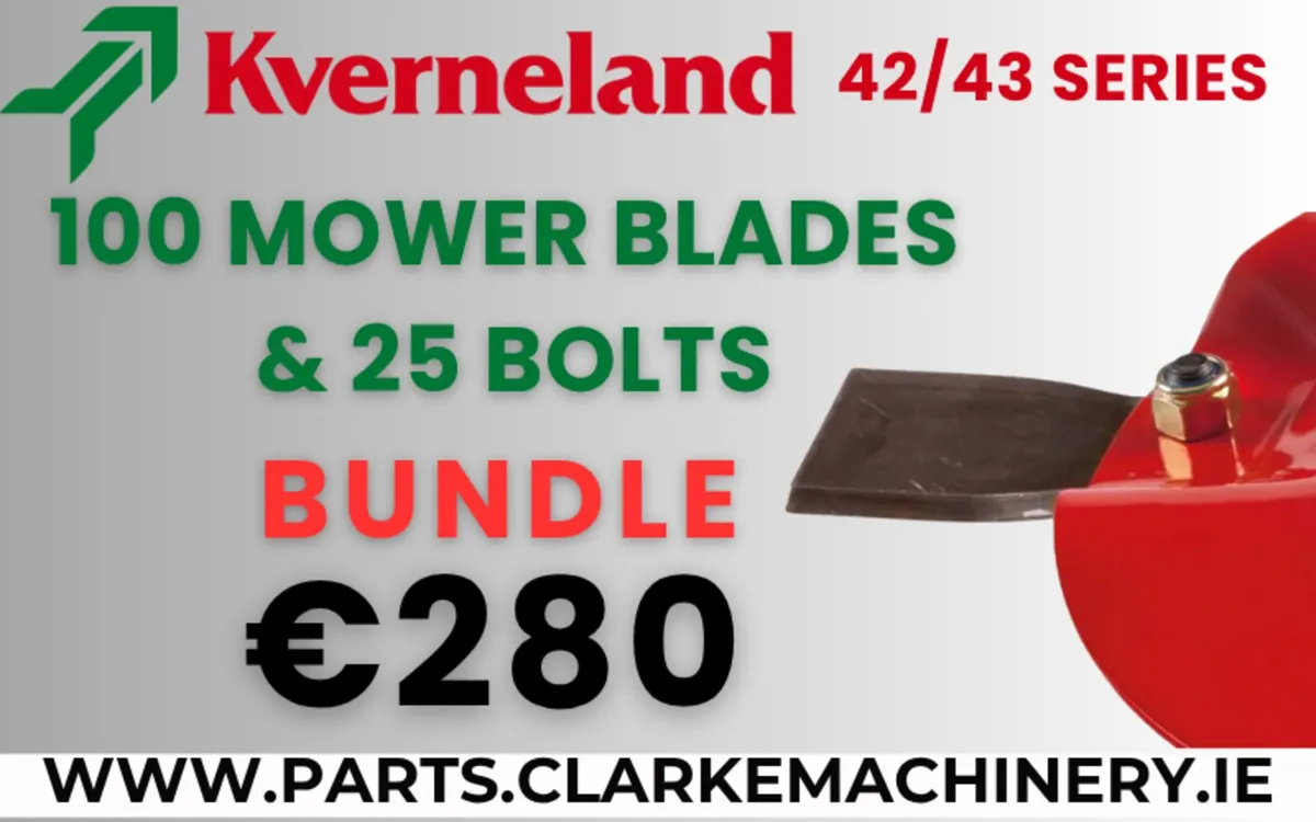 Kverneland Mower Blades & Bolt Bundle