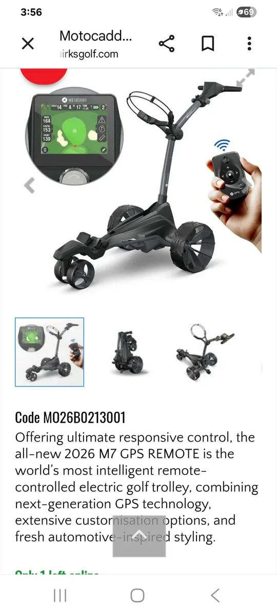 Electric golf trolley - Image 1