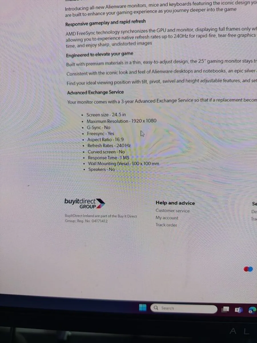 Alienware AW2518HF - Image 4