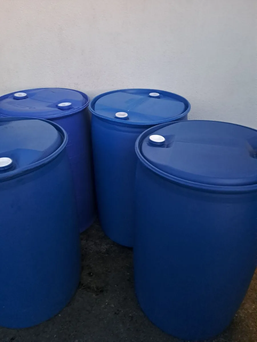 220 Litre Clean Blue Barrels