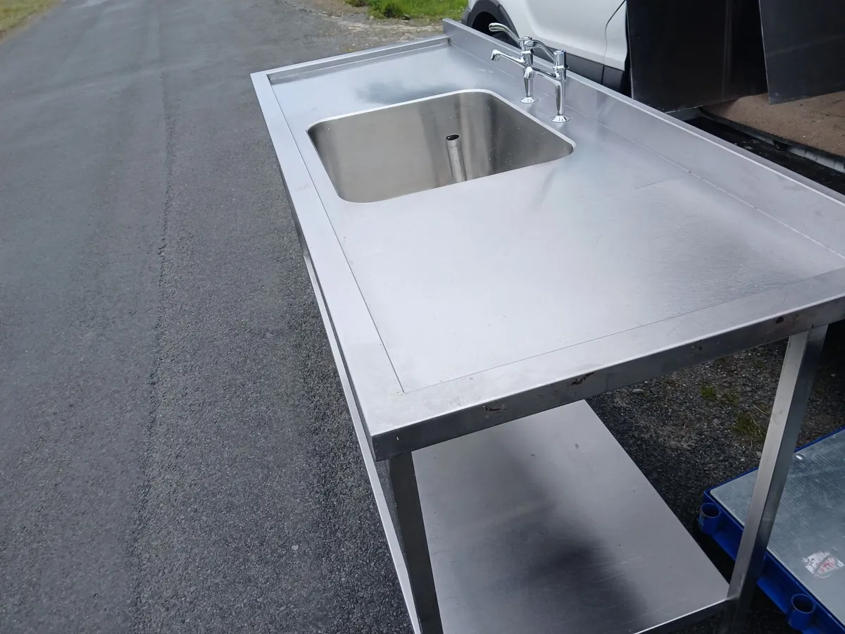 Stainless steel cabbinet sink unit complete - Image 4