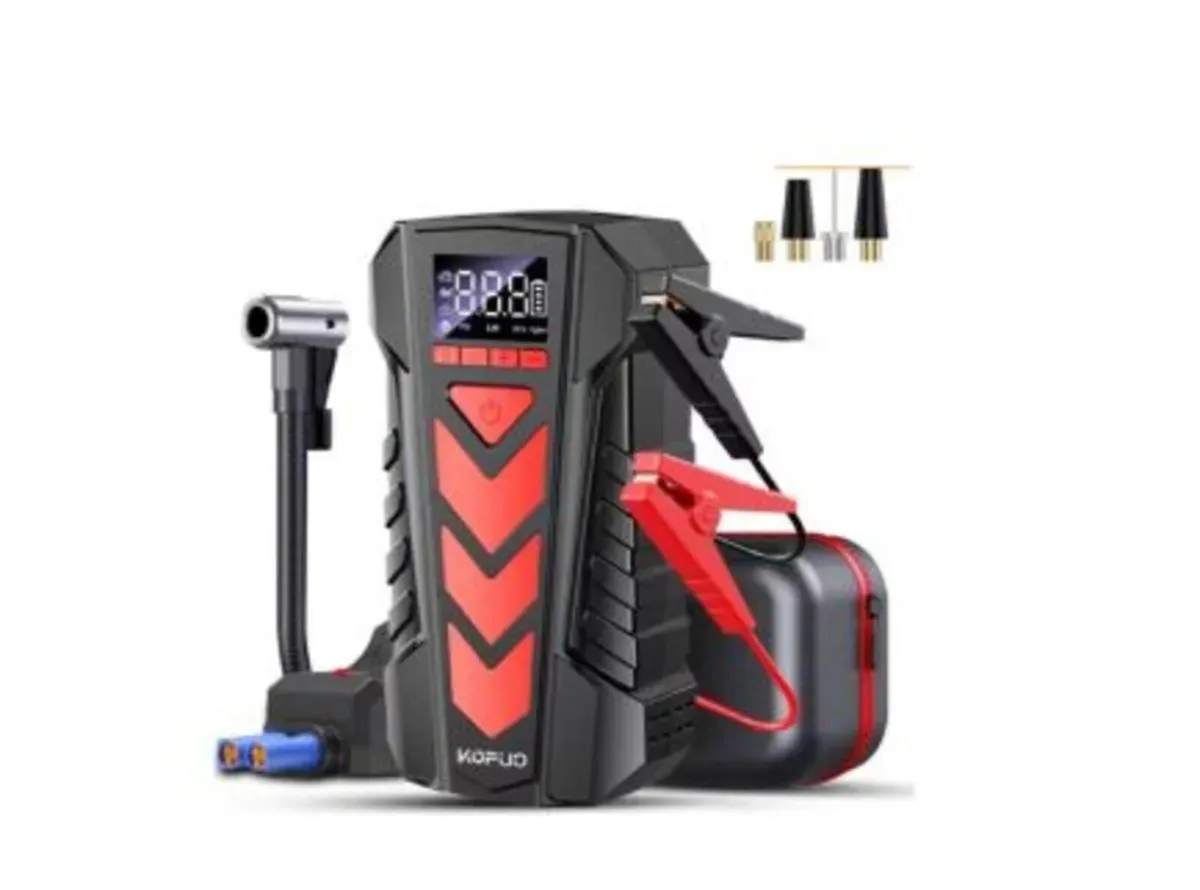 5-in-1 Jump Starter 4000A Air Compressor LED - Image 4