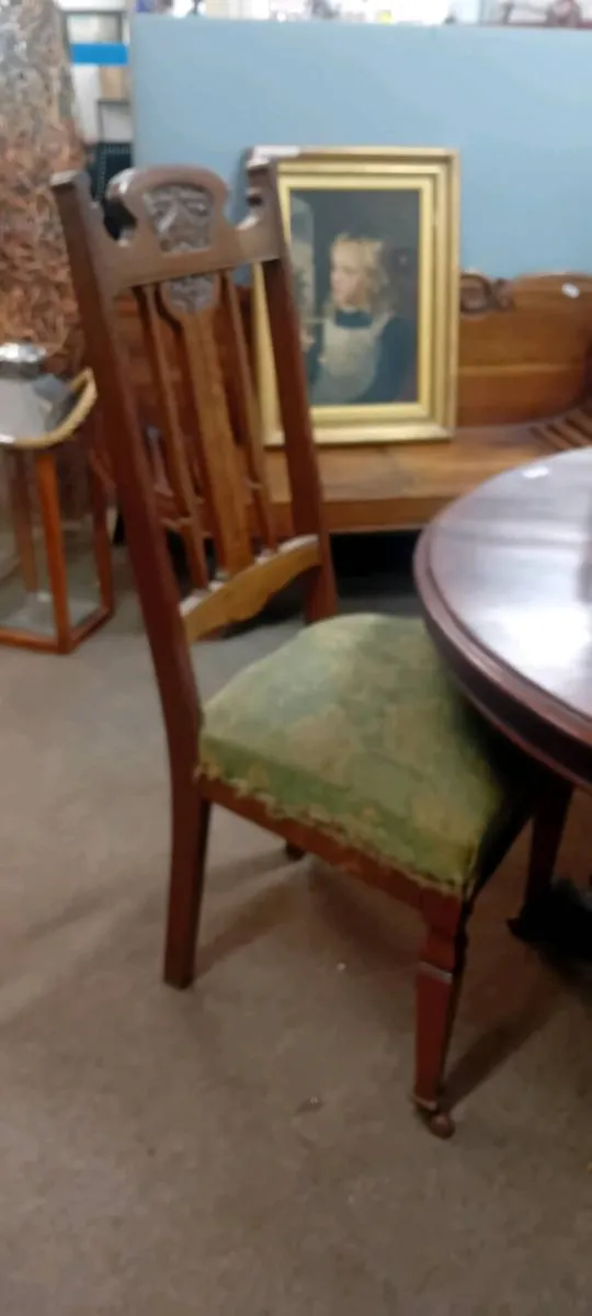 Set Of Four Victorian Mahogany Dining Chairs - Image 2