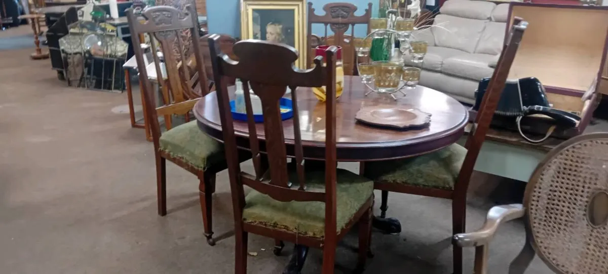 Set Of Four Victorian Mahogany Dining Chairs - Image 3