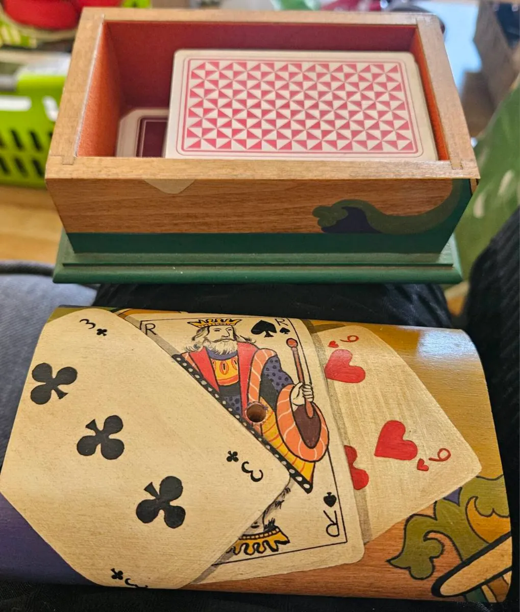 Wooden Playing Card Box - Image 2
