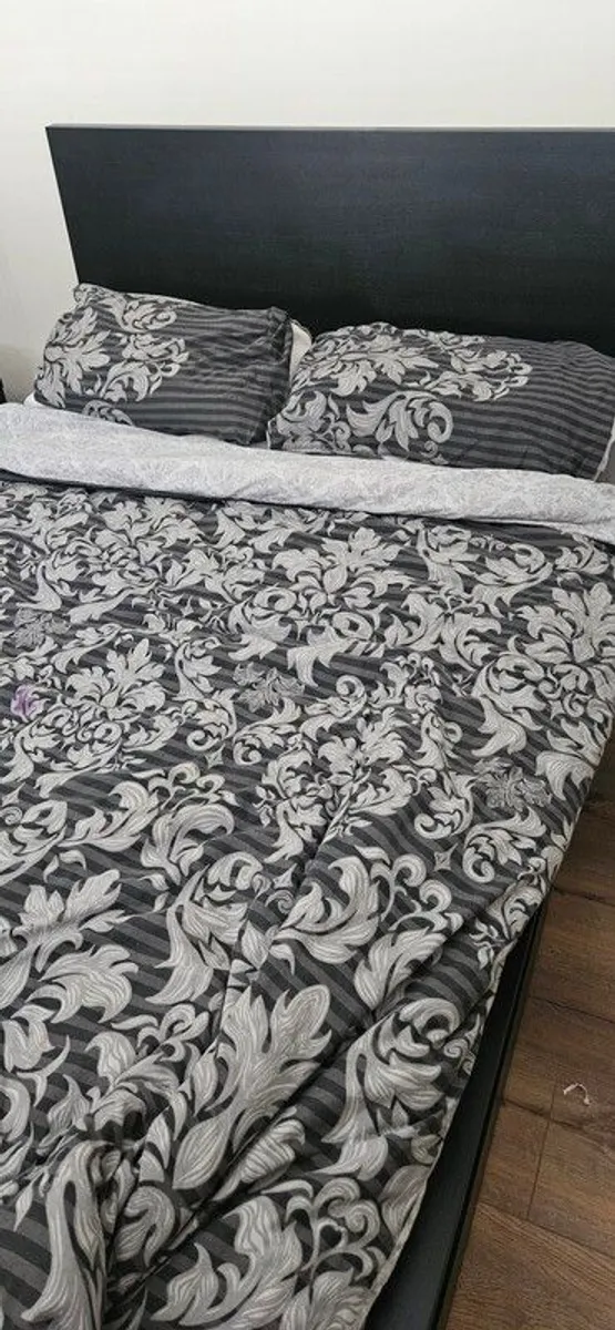IKEA Malm double bed frame black/ brown - Image 3