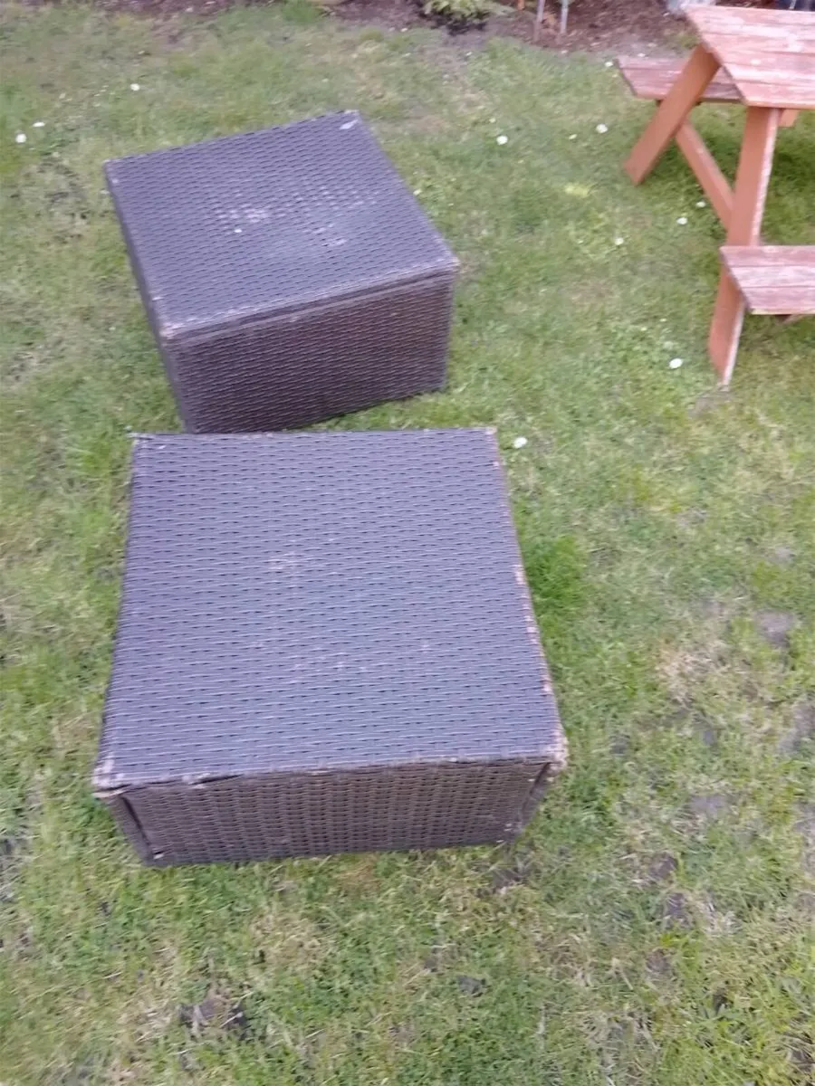 Two  garden tables - Image 1