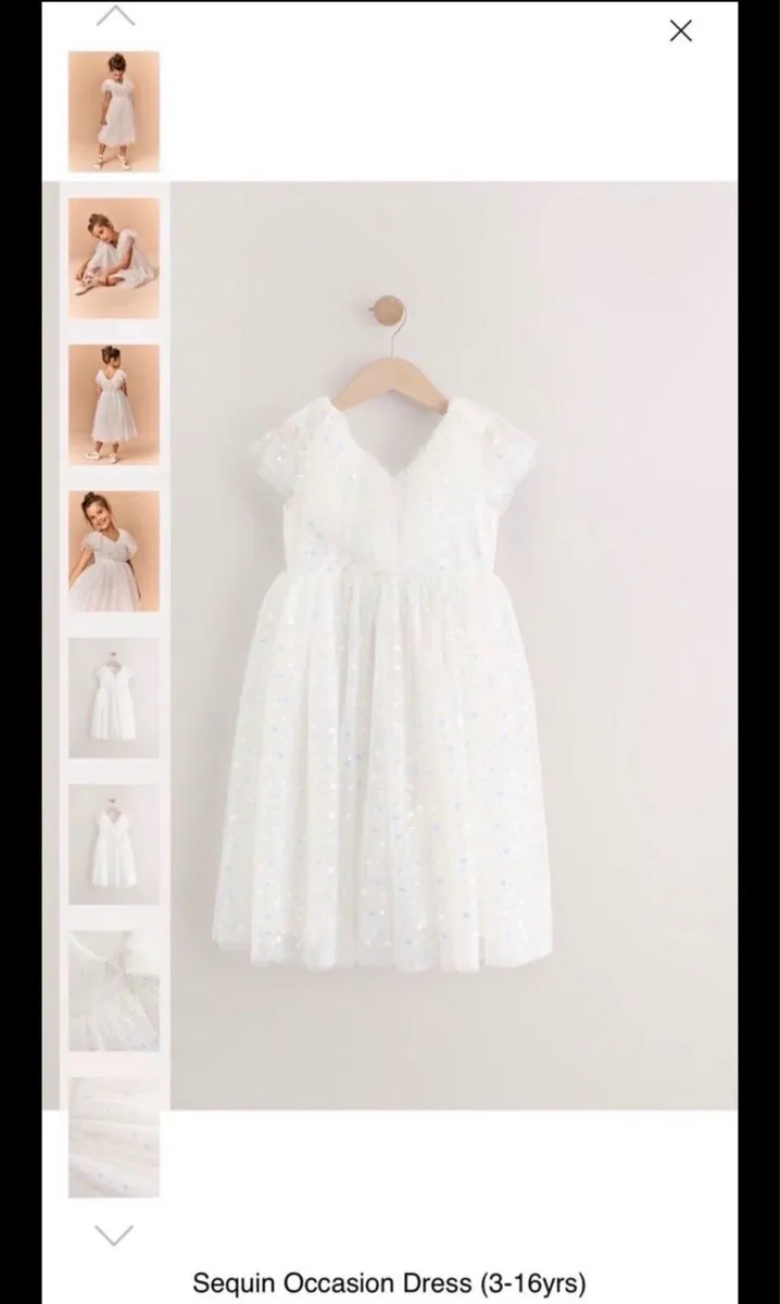 Sequin occasion dress, Next - Image 4