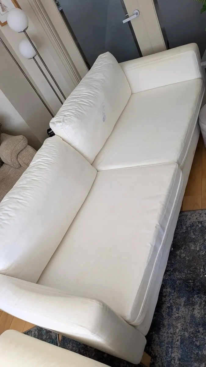 White IKEA Couch - Image 1