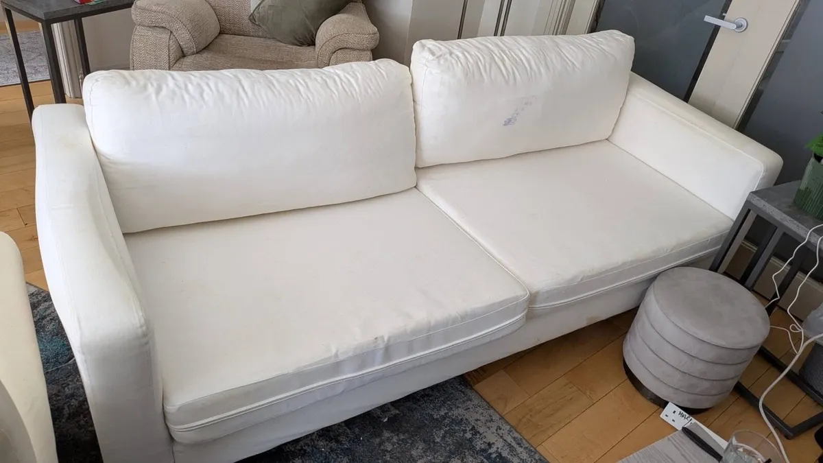 White IKEA Couch - Image 2