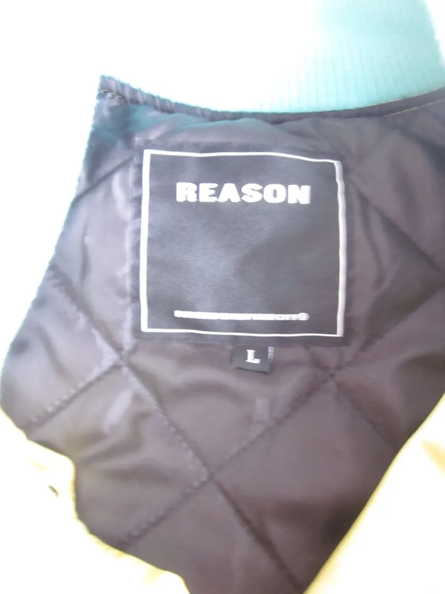 Reason Brand Fearless Mens Colourful Bomber Jacket - Image 4