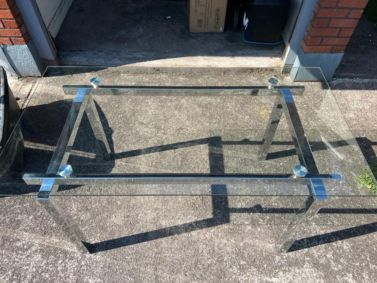 Glass Dining Table free - Image 2