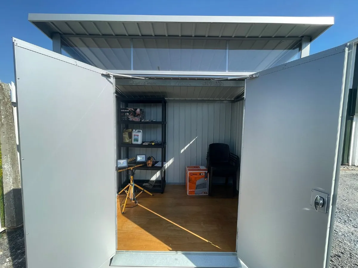🏡 8x6 Palladium Steel Garden Shed – Modern Style - Image 2