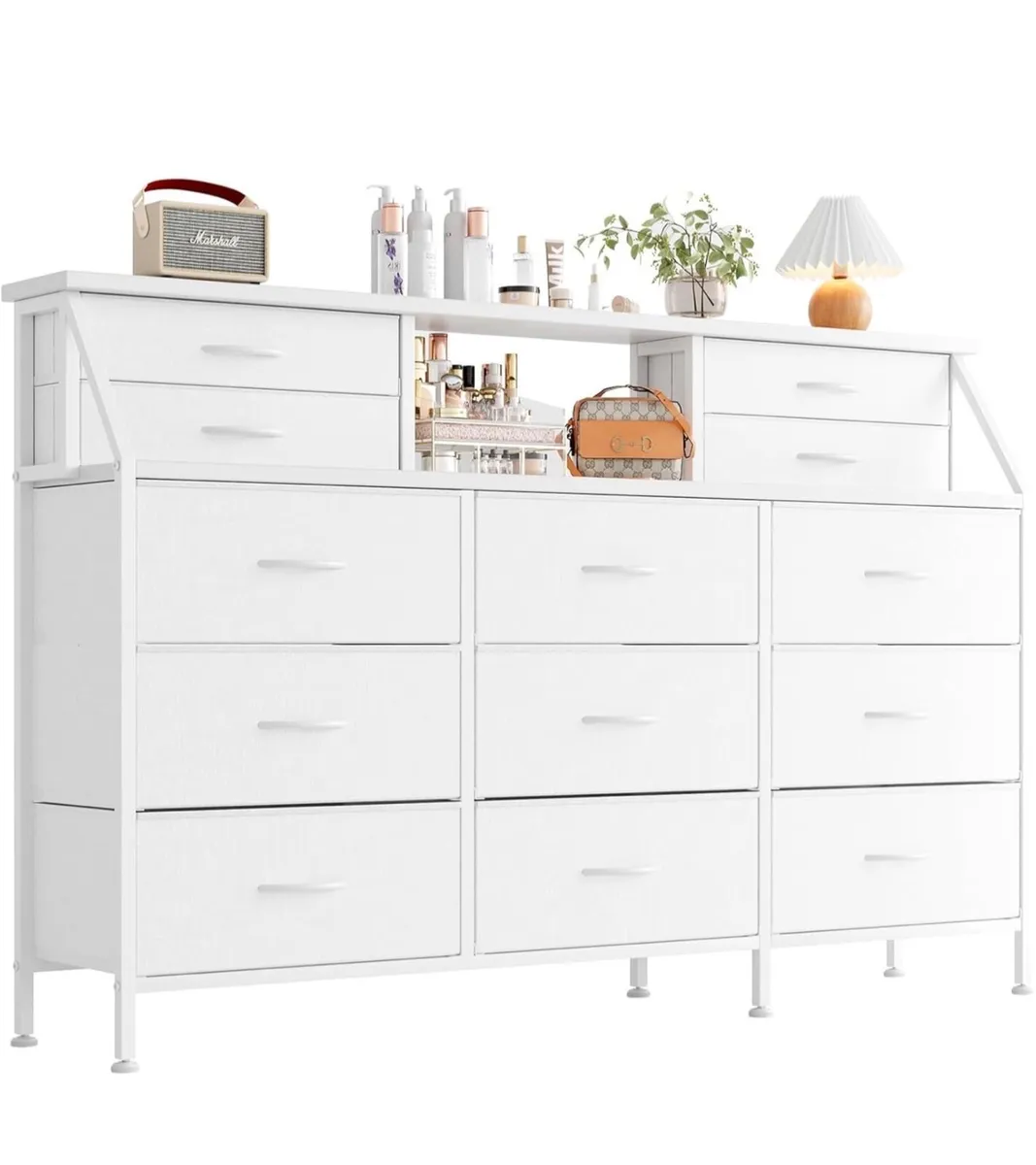 Dresser for Bedroom with 13 Drawers, 55” Wide Ches - Image 1