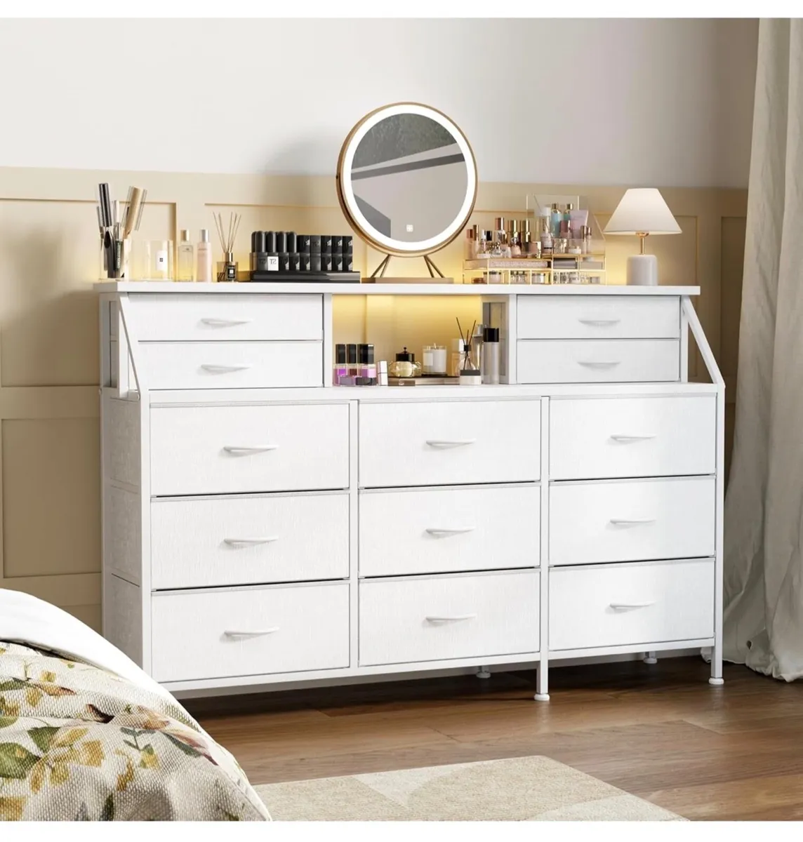 Dresser for Bedroom with 13 Drawers, 55” Wide Ches - Image 4