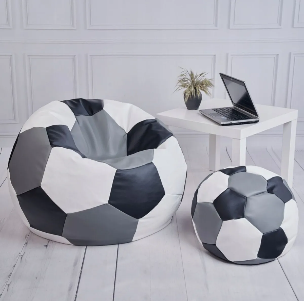 Cushion Seat Bean Bag Poufee Football Chair Sofa - Image 2