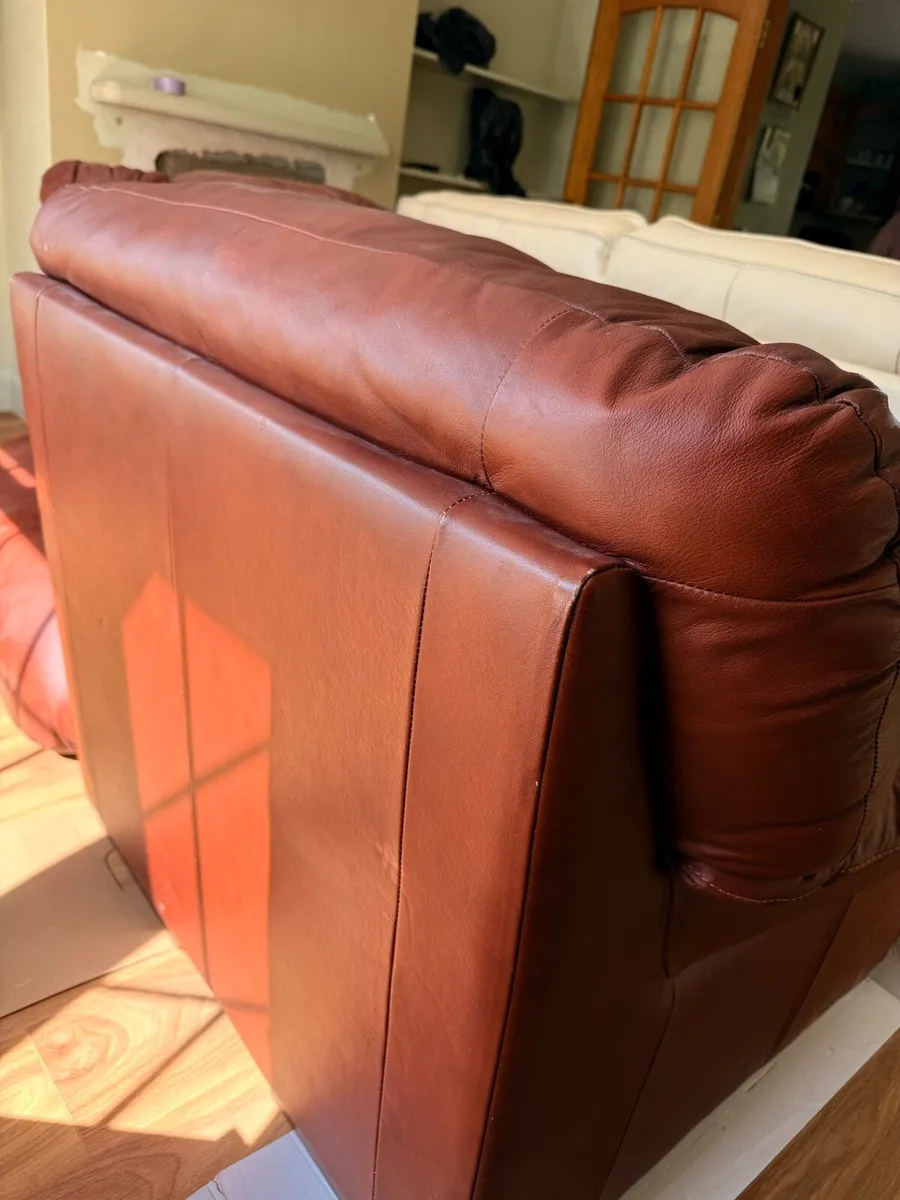 Leather arm chair - Image 3