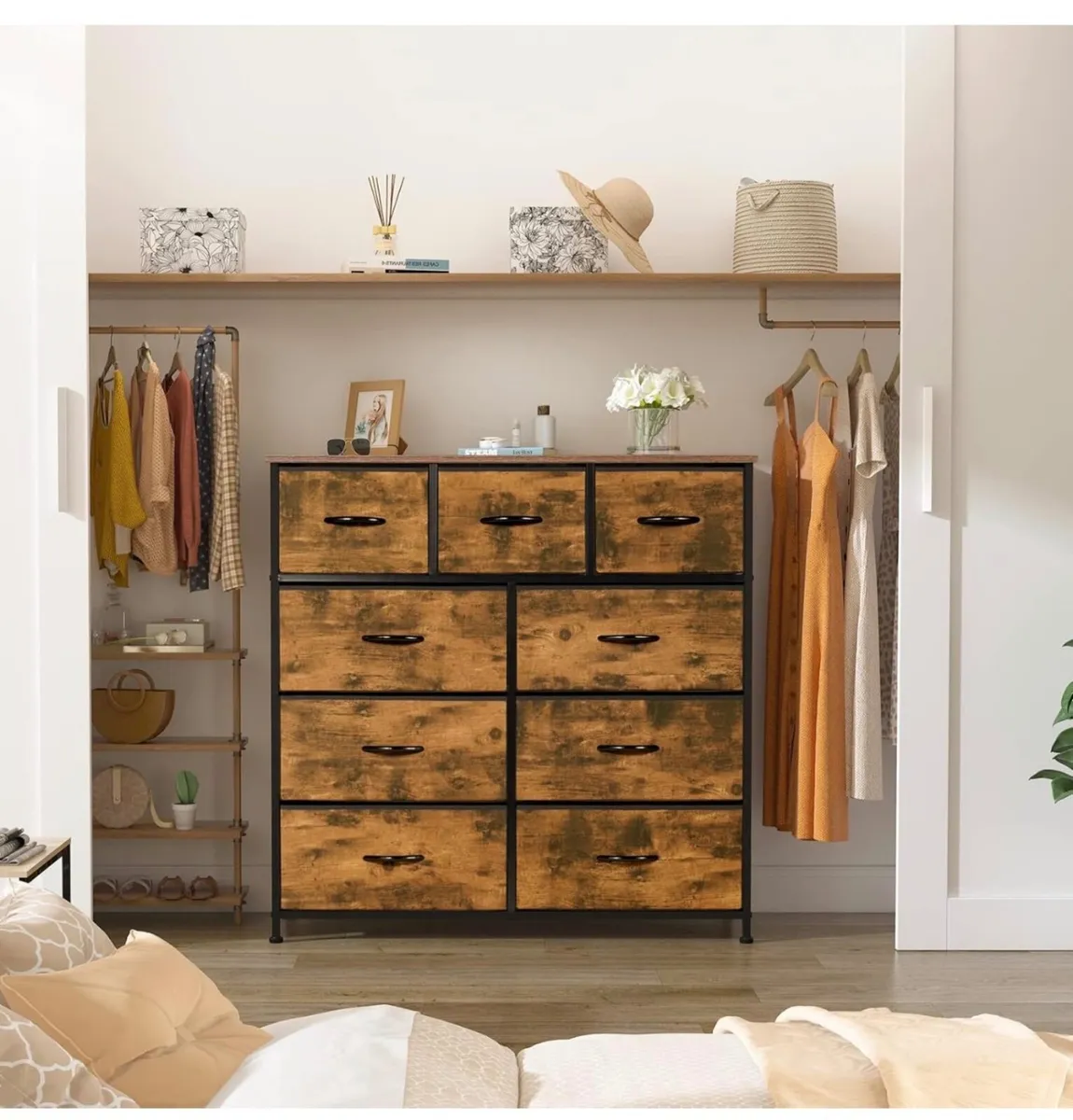 Chest of Drawers, Bedroom Drawers, Fabric Dresser - Image 1