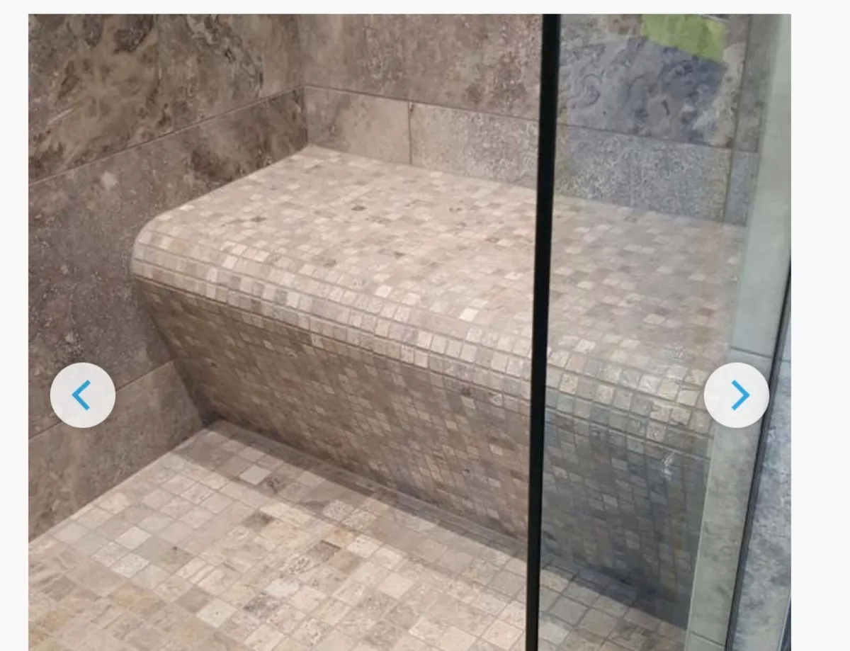 Shower seat solution for tiled bathroom - Image 2