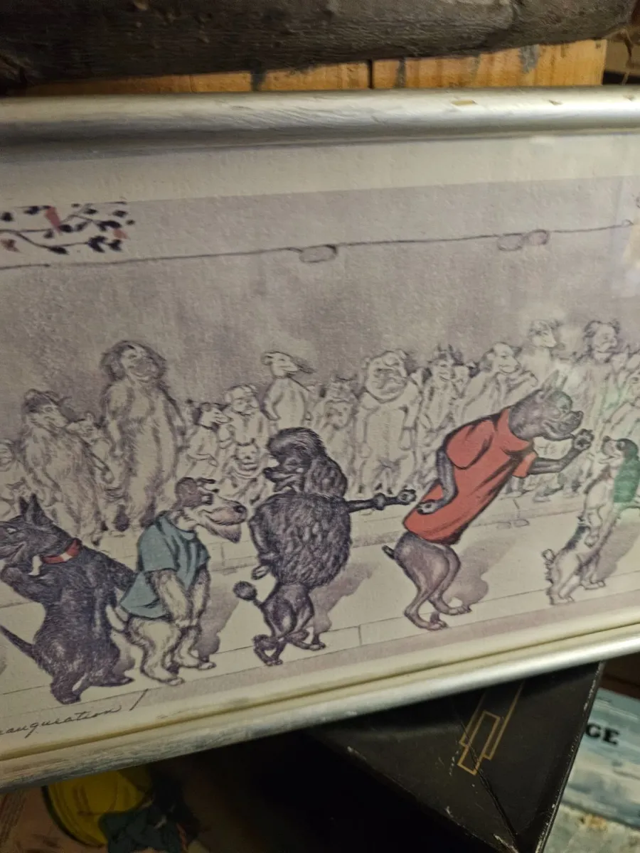 Vintage Boris O'Klien Dogs Picture - Image 3