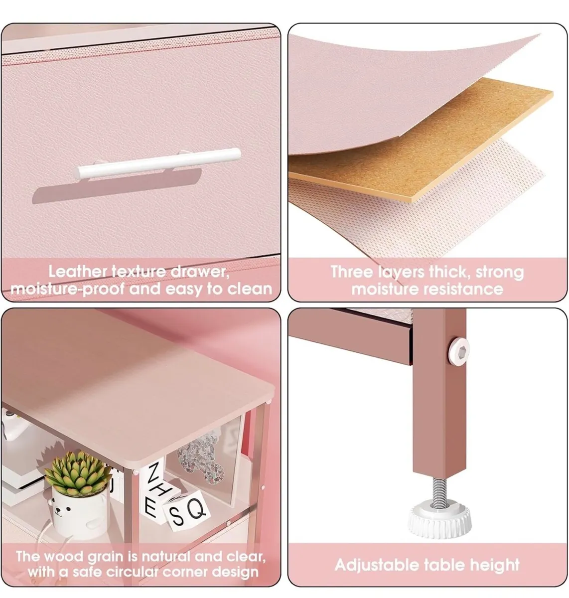 Chest of Drawers, Dresser for Bedroom with 8 Fabri - Image 2