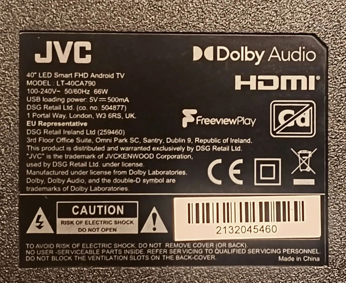 40 LED Smart FHD Android TV JVC - Image 2