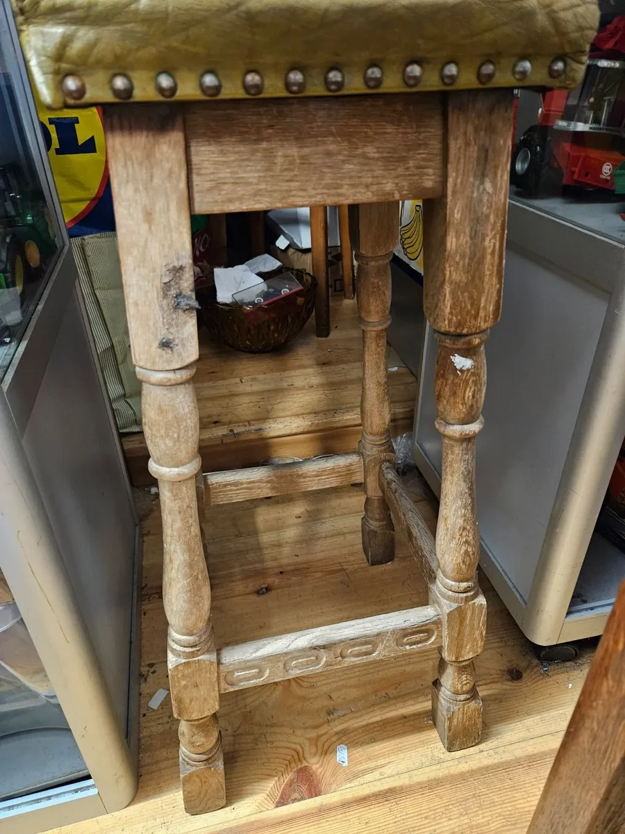 Rustic Pine Stool - Image 2