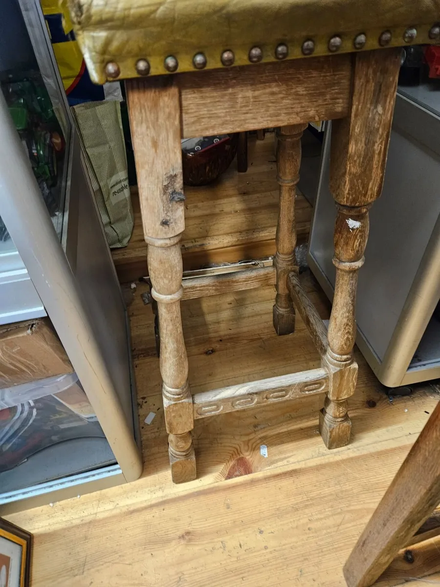 Rustic Pine Stool - Image 4